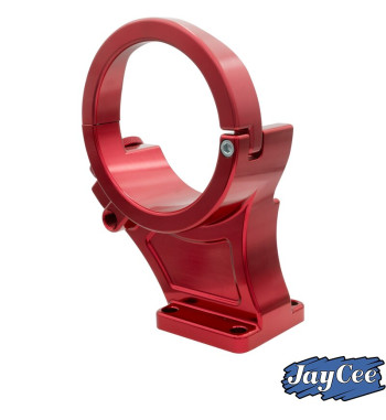Alternator stand, Billet style aluminium, red anodized, 12 Volt