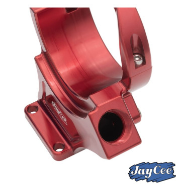 Alternator stand, Billet style aluminium, red anodized, 12 Volt