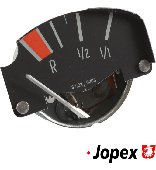 Fuel gauge, grey surface