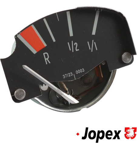 Fuel gauge, grey surface