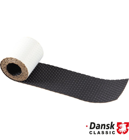 Basket weave vinyl trim for dashboard trim set, 65x1285 mm, black