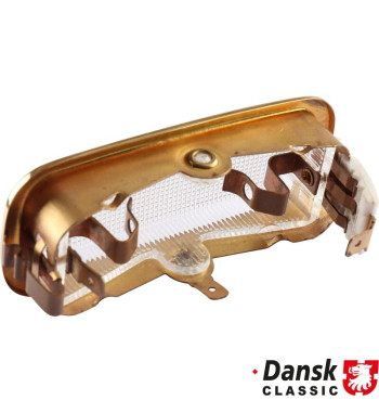 Interior light with brass frame