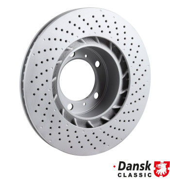 Brake disc, front, ventilated, left, 330x28 mm, coated