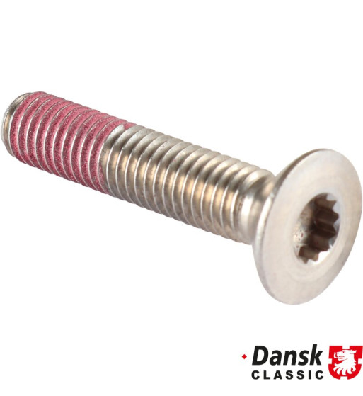 Countersunk head screw for door striker plate, M8x40