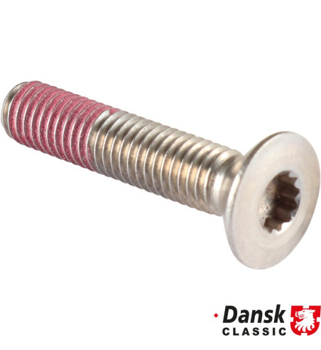 Countersunk head screw for door striker plate, M8x40