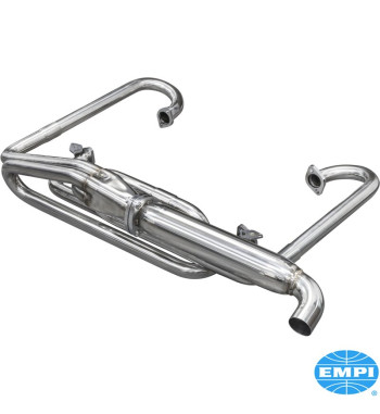Exhaust rear, Classic Dune Buggy. Made of polished stainless steel