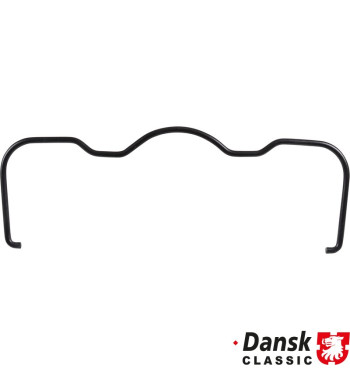 Retaining clip, valve cover, black powder coated. 2 pieces needed per car