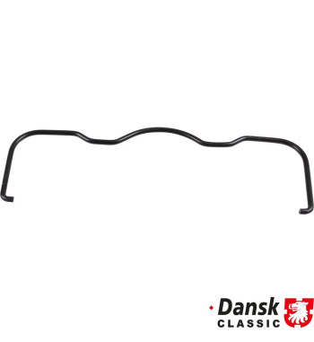 Retaining clip, valve cover, black powder coated. 2 pieces needed per car
