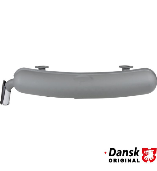 Exhaust rear, OEM type, with one Ø57 mm tail pipe