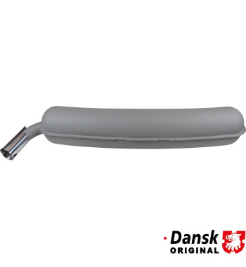 Exhaust rear, OEM type, with one Ø57 mm tail pipe