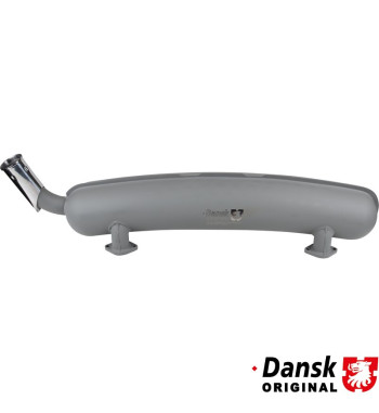 Exhaust rear, OEM type, with one Ø57 mm tail pipe