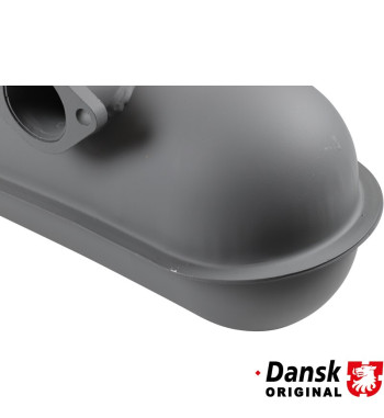 Exhaust rear, OEM type, with one Ø57 mm tail pipe