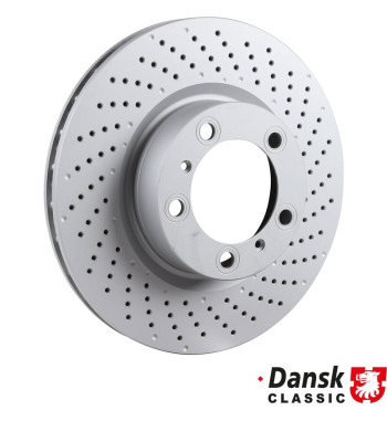 Brake disc, front, ventilated, right, 330x28 mm, coated