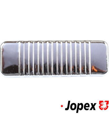 Radio cover plate. Heavy Duty die cast metal, chromed