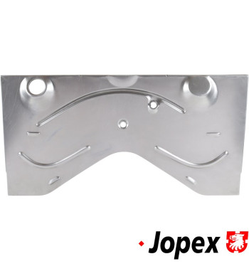 Inner front panel behind pedals, outer section