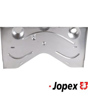 Inner front panel behind pedals, outer section