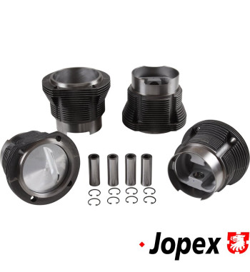 Big bore piston and cylinder set, casted, bore 104 mm, stroke 71-78 mm, 2410 cc