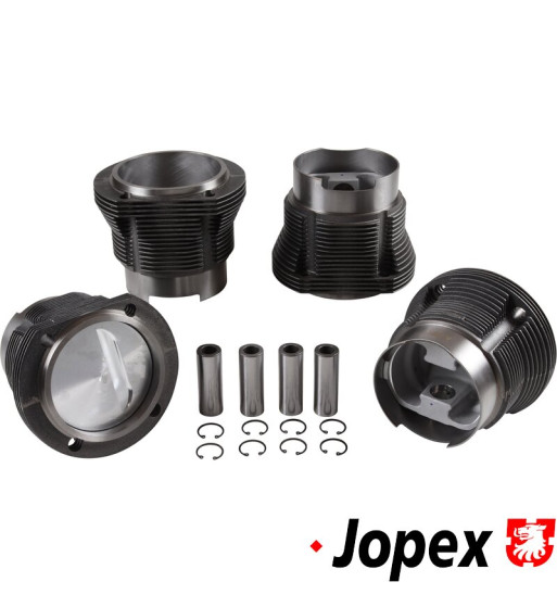 Big bore piston and cylinder set, casted, bore 104 mm, stroke 71-78 mm, 2410 cc