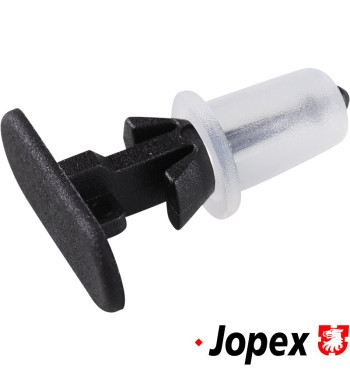Clip for upper door weather strip