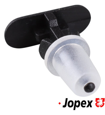 Clip for upper door weather strip