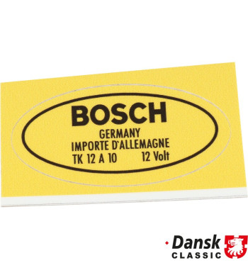 Sticker, Bosch, for 12 V ignition coil