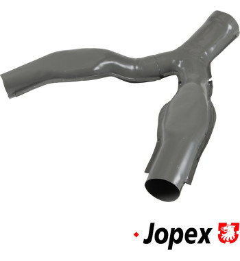Y-piece for heater tube, rear
