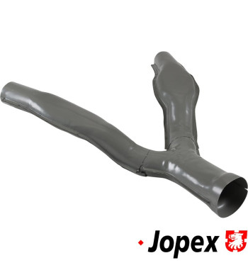 Y-piece for heater tube, rear