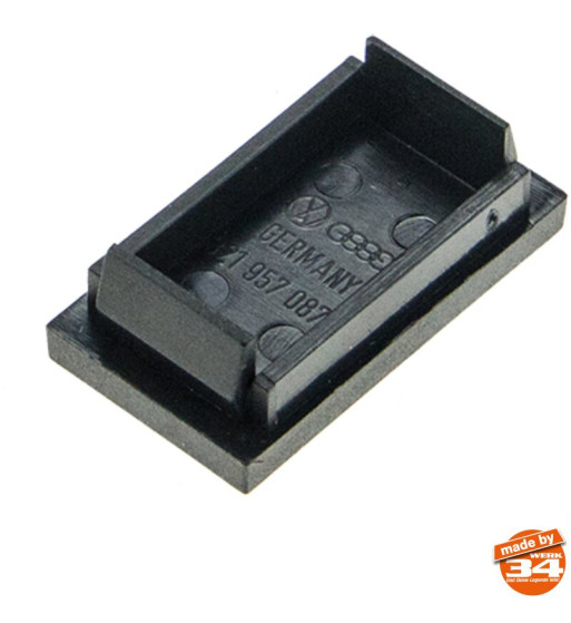 Dummy cover for switch opening in centre console, black