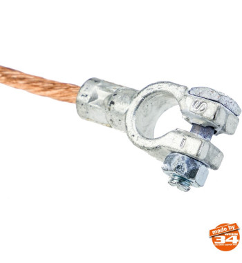 Battery cable, negative, from battery to body, 550 mm