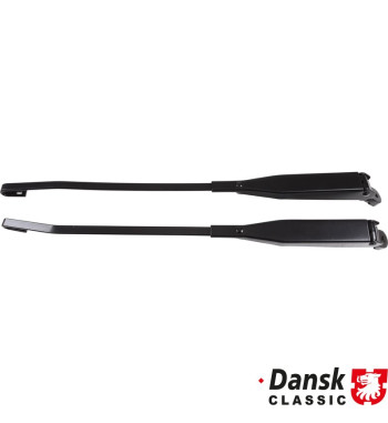Wiper arm set, front, left/right, black