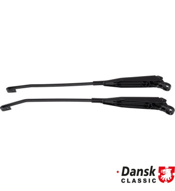 Wiper arm set, front, left/right, black