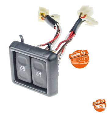 Switch for electric windows, drivers side, including mounting frame OE no. 191919550A