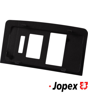Cover for headlight switch panel, left, black