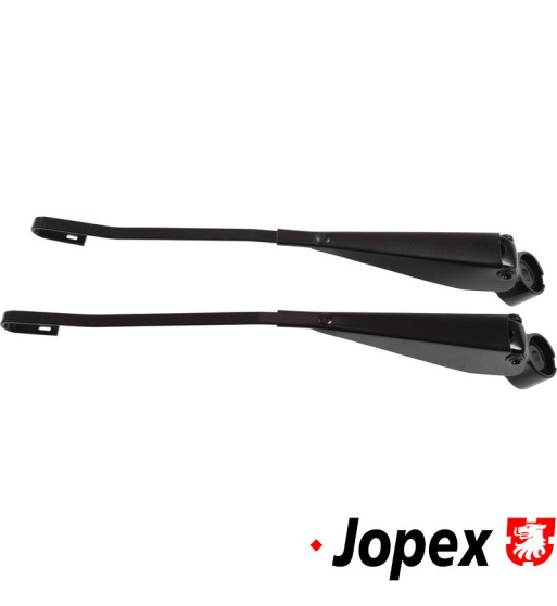 Wiper arm set, front, left/right, black