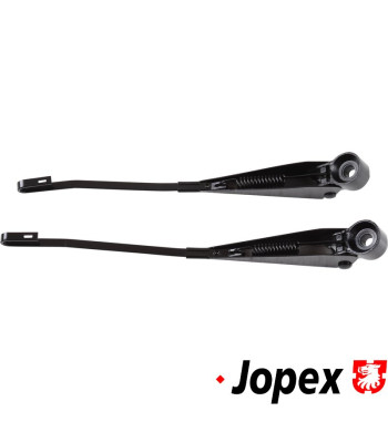 Wiper arm set, front, left/right, black