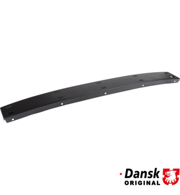 Rear end plate panel below engine hood