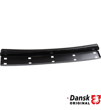 Rear end plate panel below engine hood