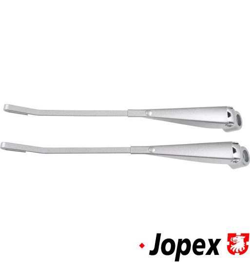 Wiper arm set, front, left/right, silver