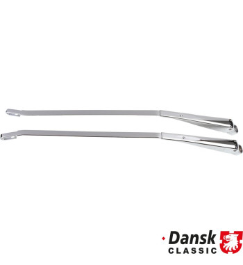 Wiper arm set, front, left/right, chrome