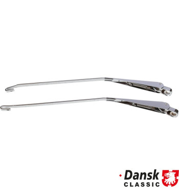 Wiper arm set, front, left/right, chrome