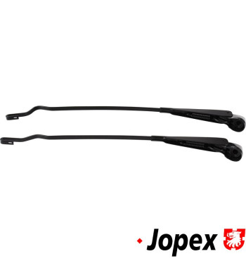 Wiper arm set, front, left/right, black