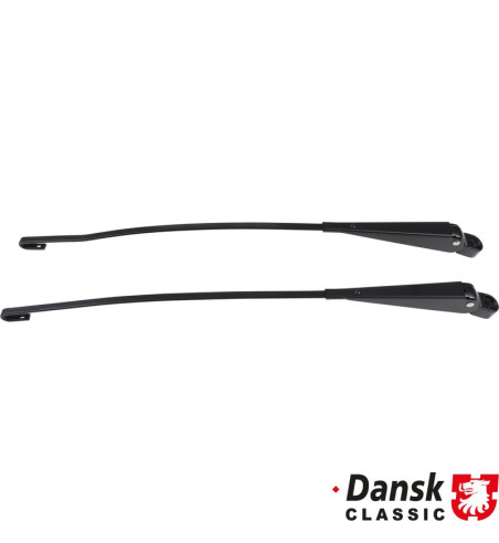 Wiper arm set, front, left/right, black