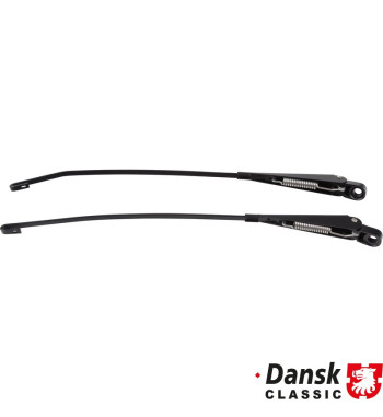 Wiper arm set, front, left/right, black