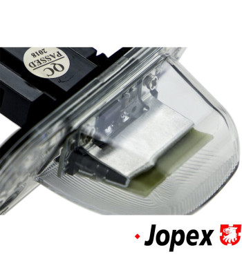 Number plate light set, LED, with E-mark