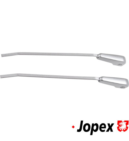 Wiper arm set, front, left/right, silver