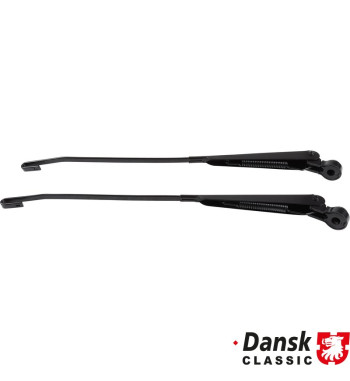 Wiper arm set, front, left/right, black