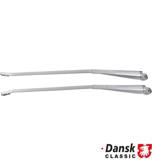 Wiper arm set, front, left/right, silver