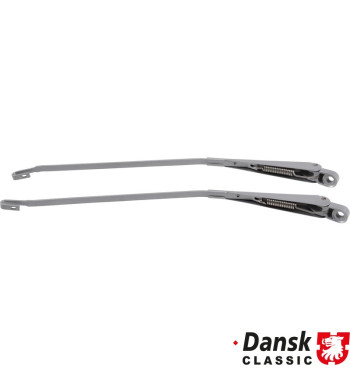 Wiper arm set, front, left/right, silver