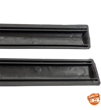 Moulding set for side, 53 mm, black, left/right, 8 pieces