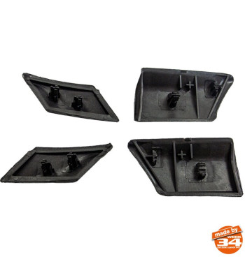 Moulding set for side, 53 mm, black, left/right, 8 pieces